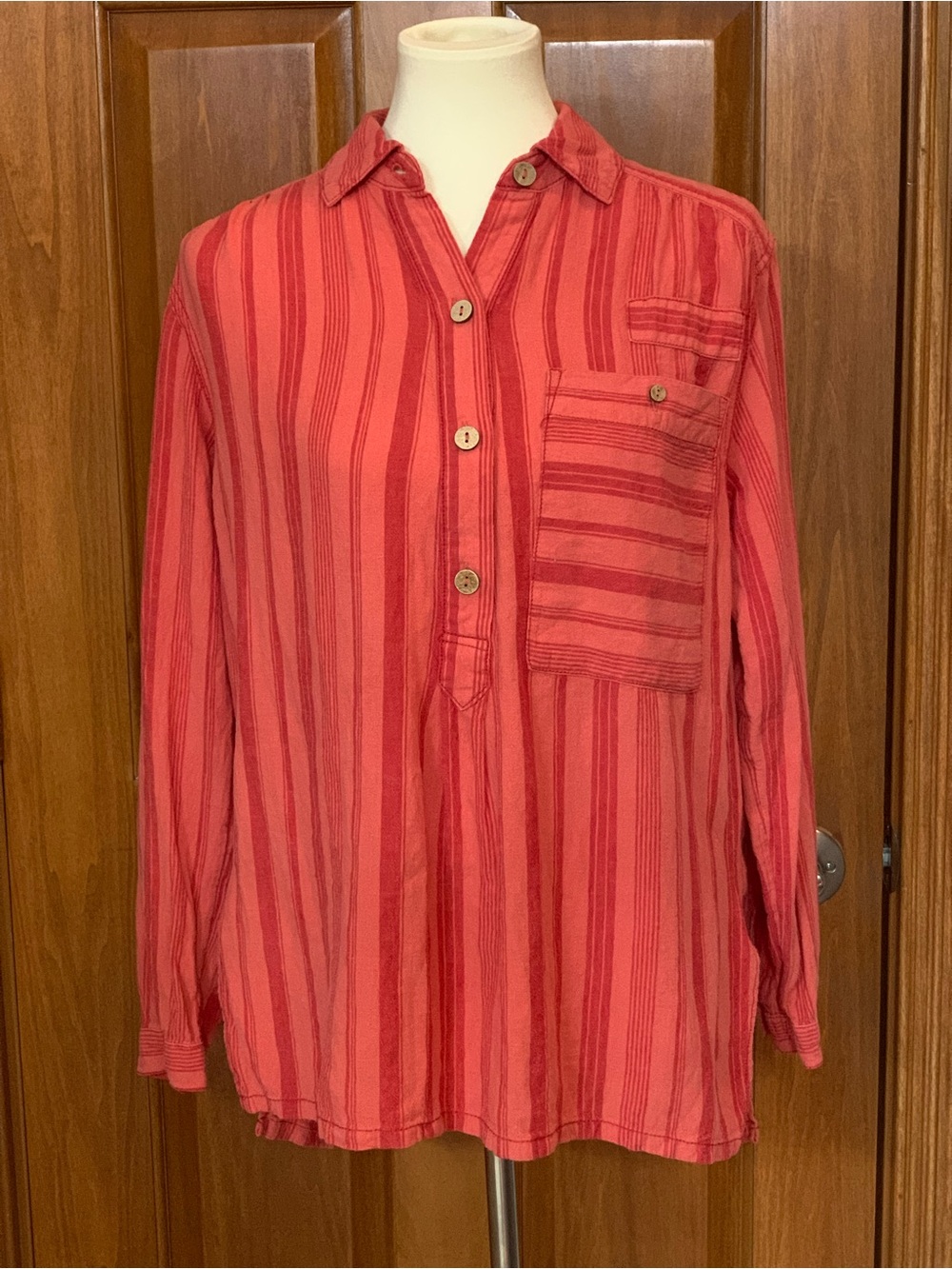 Free People Summer Breeze Coral Top